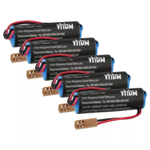 VHBW Battery Toshiba ER6V, ER14500 - 2000 mAh 3.6 V Li-MnO2