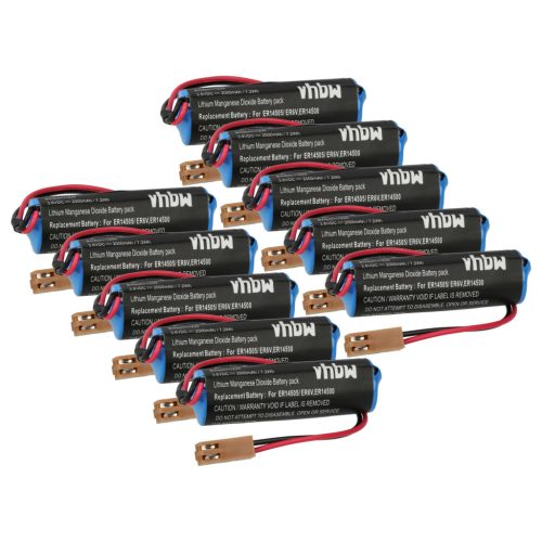 VHBW Batterie Toshiba ER6V, ER14500 - 2000 mAh 3,6 V Li-MnO2