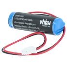 VHBW CNC Controller Battery F2-40BL, PM-20BL, LS14500-MF, FX2N-48M - 1800 mAh 3.6 V Li-SOCl2