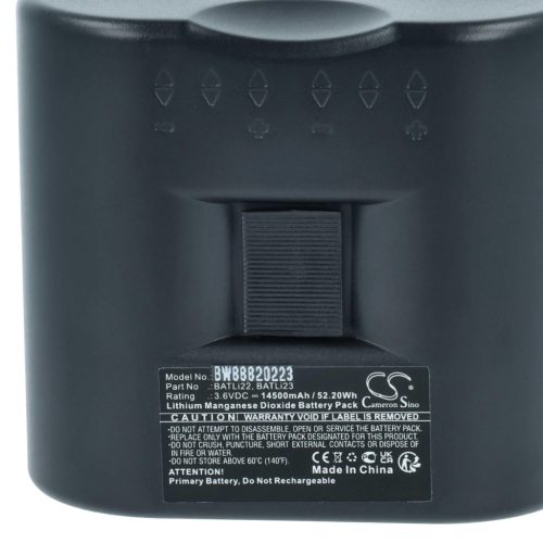 VHBW Alarmanlagen Akku Daitem MPU01X, BATLI23, BATLI22 - 14500 mAh 3,6 V Li-MnO2