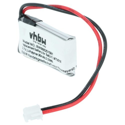 VHBW Alarmanlagenakku BatLi11, MTU01X - 90 mAh 3,7 V Li-Polymer