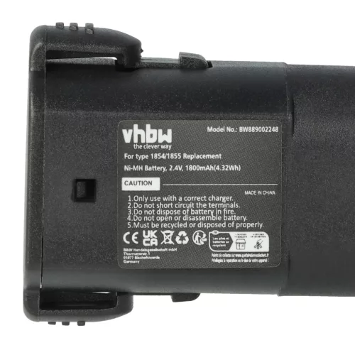 VHBW Tierhaarschneider Akku Moser 1854-7988 - 1800 mAh 2,4 V NiMH