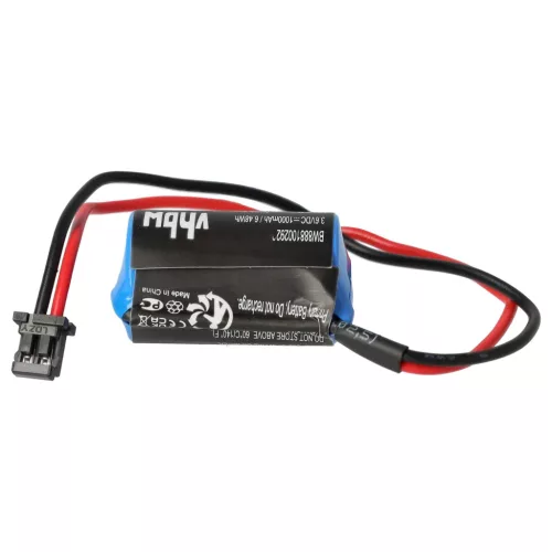 VHBW Servo Drive Battery Omron R88A-BAT02W, JZSP-BA01, JZSP-BA0-1 - 1000 mAh 3.6 V Li-MnO2