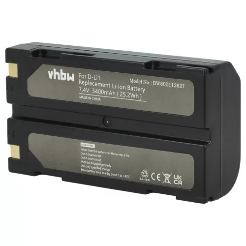 VHBW Akkumulátor CHC 1906110059 - 3400 mAh 7,4 V Li-Ion