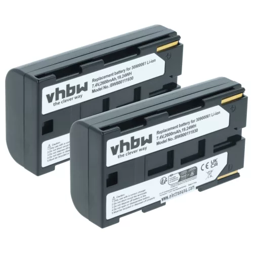 VHBW Kamera Akku BP-911, BP-914, BP-915, BP-924, BP-927, BP-930, BP-941 - 2600 mAh 7,2 V Li-Ion
