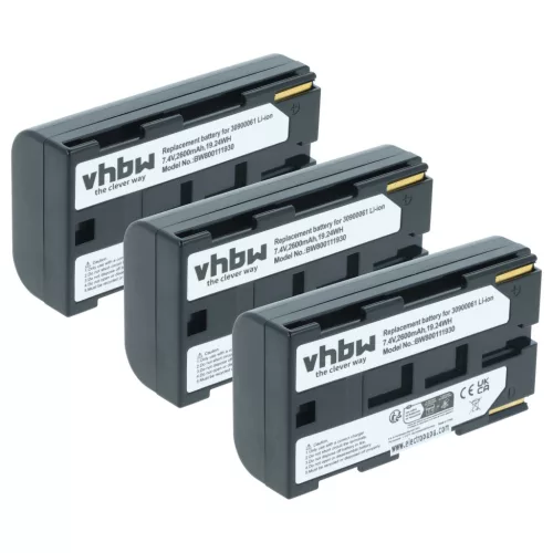 VHBW Kamera Akku BP-911, BP-914, BP-915, BP-924, BP-927, BP-930, BP-941 - 2600 mAh 7,2 V Li-Ion