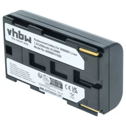 VHBW Kamera Akku BP-911, BP-914, BP-915, BP-924, BP-927, BP-930, BP-941 - 2600 mAh 7,2 V Li-Ion