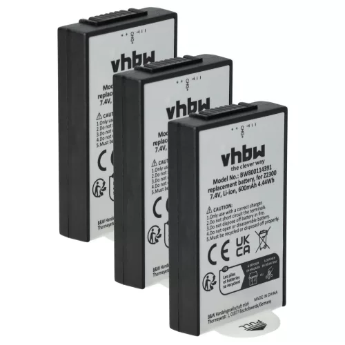 VHBW Akku Polaroid Z2300, Z230E - 600 mAh 7,4 V Li-Ion