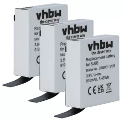 VHBW Video Camera Battery SJCam SJ6B - 910 mAh 3.8 V Li-Ion