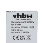 VHBW Video Camera Battery SJCam SJ6B - 910 mAh 3.8 V Li-Ion