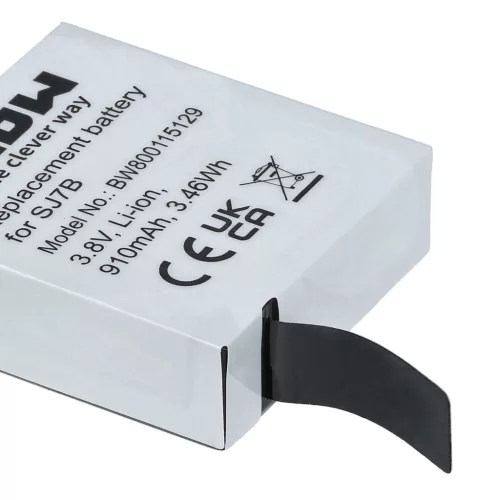 VHBW Videokamera Akkumulátor SJCam SJ7B - 910 mAh 3,8 V Li-Ion