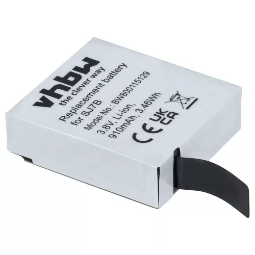 VHBW Videokamera Akkumulátor SJCam SJ7B - 910 mAh 3,8 V Li-Ion