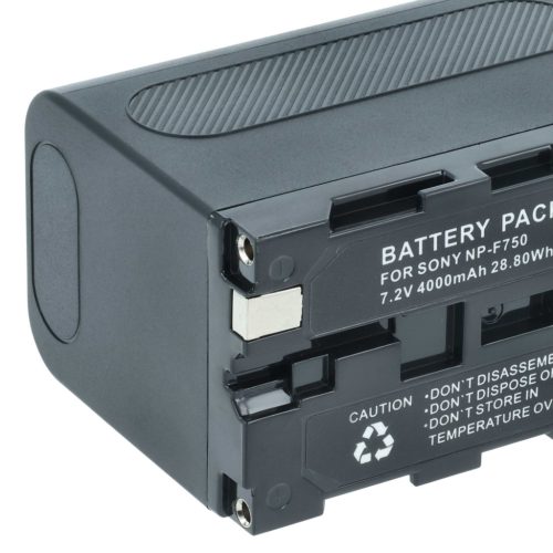 2x Battery replaces Sony NP-F950, NP-F930/B, NP-F950/B, NP-F930, NP-F750, NP-F960 - 4000mAh, 7.4V, Li-Ion