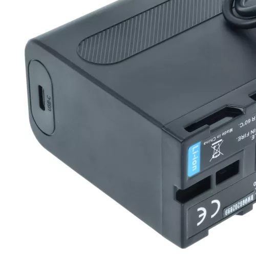 2x Battery replaces Sony NP-F950, NP-F930/B, NP-F950/B, NP-F550, NP-F930, NP-F750 - 6000mAh, 7.4V, Li-Ion