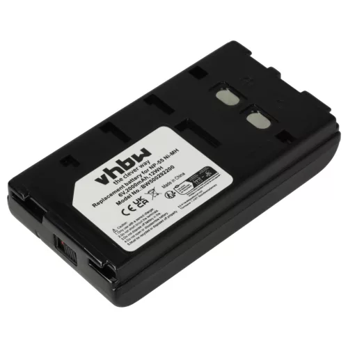 VHBW Videokamera Akku BN-V65U, BN-V50U, BN-V25U, BN-V22U - 2000 mAh 6 V NiMH