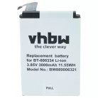 VHBW Battery Zebra 03MAY18, BT-000334, BT-000334-1 - 3000 mAh 3.85 V Li-Ion