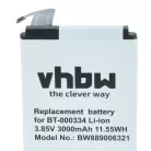 VHBW Battery Zebra 03MAY18, BT-000334, BT-000334-1 - 3000 mAh 3.85 V Li-Ion