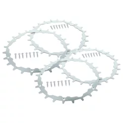   VHBW Spikes Gardena SILENO city 250, 400, 500, 250 Smart for Robot Mower - Stainless Steel, 24 Teeth