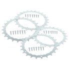 VHBW Robotic Lawn Mower Spikes Bosch Indego 350, 400, M+ 700, S 500 - Stainless steel, 24 teeth