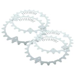   VHBW Spikes for Husqvarna Automower 320, 420, 430X, 450X Robot Mower - Stainless Steel, 24 Teeth