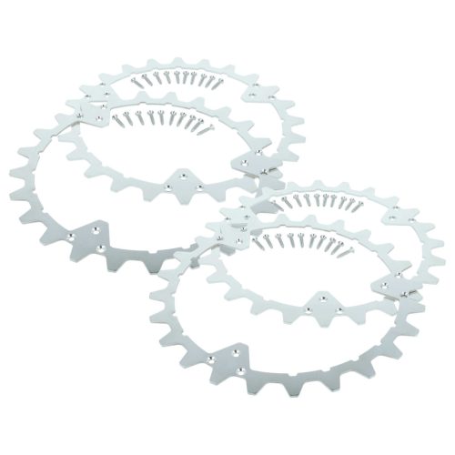 VHBW Spikes for Husqvarna Automower 320, 420, 430X, 450X Robot Mower - Stainless Steel, 24 Teeth