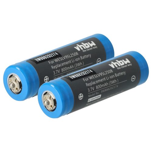 VHBW Shaver Battery WES8163L2505, WESLV95L2508, WESLV95L2509 - 800 mAh 3.7 V Li-Ion