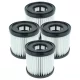 VHBW Vacuum Cleaner Filter HAVF01 for Ryobi Vacuum - 4 pcs