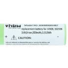 VHBW Flashlight Battery 14500, 502596 - 920 mAh 3.6 V Li-Ion