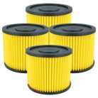 VHBW Vacuum Cleaner Filter Einhell 23.511.10, 2351110 - 4 pcs