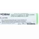 VHBW Taschenlampenakku Ledlenser 501001 - 3000 mAh 3,7 V Li-Ion