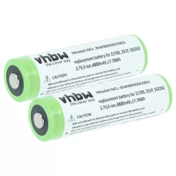 VHBW Flashlight Battery 2S1P, 502262 - 4800 mAh 3.7 V Li-Ion