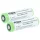 VHBW Flashlight Battery 2S1P, 502262 - 4800 mAh 3.7 V Li-Ion