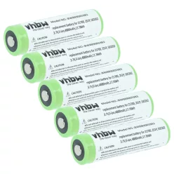  VHBW Zseblámpa Akkumulátor 2S1P, 502262 - 4800 mAh 3,7 V Li-Ion