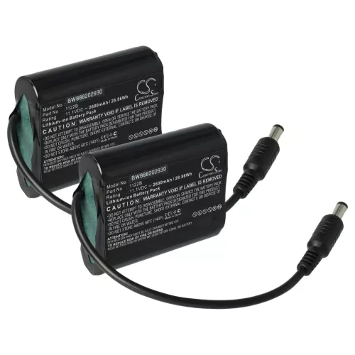 VHBW Motorcycle Glove Battery Venture Heat 1122B - 2600 mAh 11.1 V Li-Ion