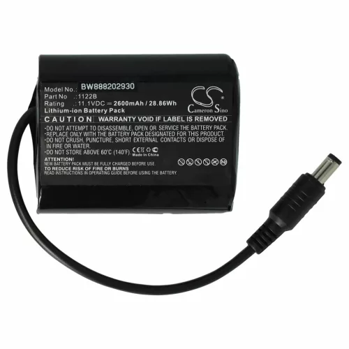 VHBW Motorcycle Glove Battery Venture Heat 1122B - 2600 mAh 11.1 V Li-Ion