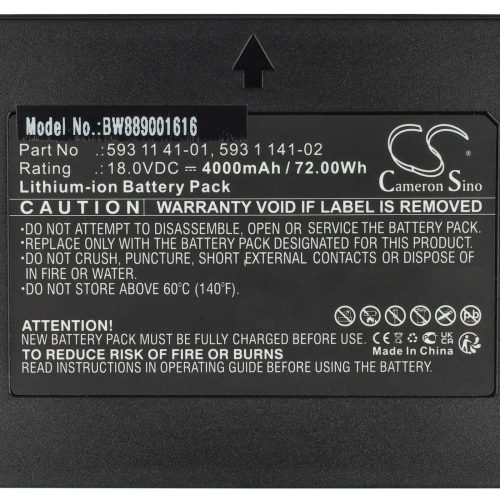 VHBW Battery Husqvarna 529 60 68-02, 529 60 68-01 - 4000 mAh 18 V Li-Ion