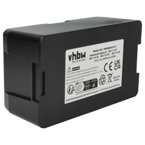 VHBW Battery and Charger Cable for Husqvarna 529 60 68-02, 529 60 68-01 - 5000 mAh 18 V Li-Ion