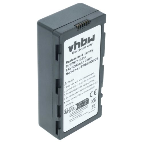 VHBW Fernbedienung Akku DJI WB37 - 5000 mAh 7,4 V Li-Polymer