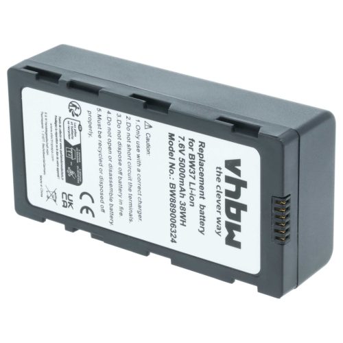 VHBW Fernbedienung Akku DJI WB37 - 5000 mAh 7,4 V Li-Polymer