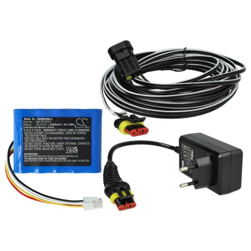 VHBW Charger and Battery Set Replacing Gardena 00057-98.251.01 - 2600 mAh 18.5 V Li-Ion
