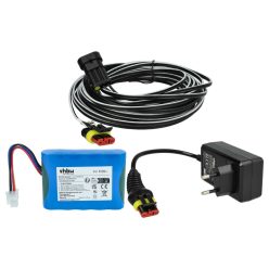   VHBW Lawn Mower Battery and Charger Gardena 00057-98.251.01 - 3000 mAh 18.5 V Li-Ion