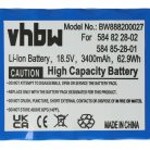 VHBW Battery, Low Voltage Cable and Power Adapter for Husqvarna Automower - 3400 mAh
