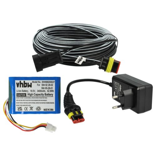 VHBW Battery and Accessories for Husqvarna Automower - 3400 mAh