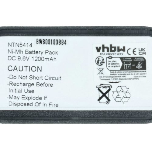 VHBW Radio Akku BNH-5447TIC, BU32H1-A - 1200 mAh 9,6 V NiMH