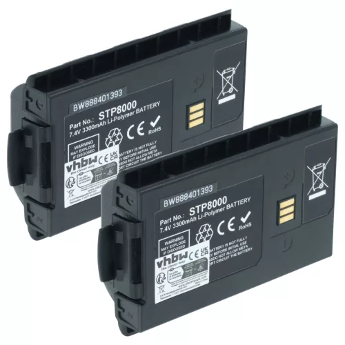 VHBW Radio Akku 300-01174, 300-01175, 300-00635, 300-00631, 300-00634 - 3300 mAh 7,4 V Li-Ion