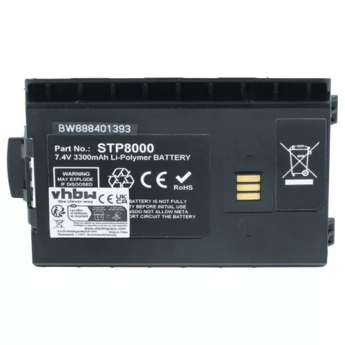 VHBW Radio Akku 300-01174, 300-01175, 300-00635, 300-00631, 300-00634 - 3300 mAh 7,4 V Li-Ion