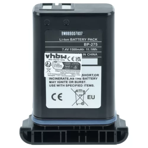 Rádió akkumulátor Icom BP-275 helyett - 1500 mAh 7.4 V Li-Ion
