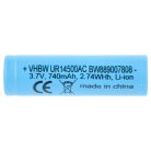 VHBW Electric Toothbrush Battery Braun 81728497, UR14500AC - 740 mAh 3.7 V Li-Ion