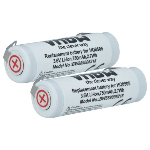 VHBW Electric Shaver Battery Philips 4222-036-11290, 4222-036-06410, 036-11290 - 750 mAh 3.6 V Li-Ion