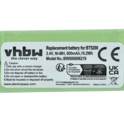 Electric Razor 3x Battery replaces Braun 31198189 - 800 mAh 2.4 V NiMH